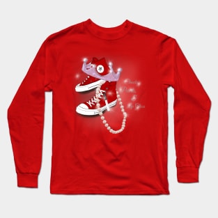 Chucks, pearls and Lip gloss Long Sleeve T-Shirt